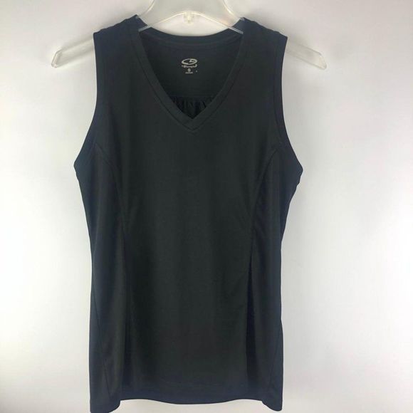 C9 by Champion Tops - C9 By Champion Women's Black Athletic Shirt V-Neck